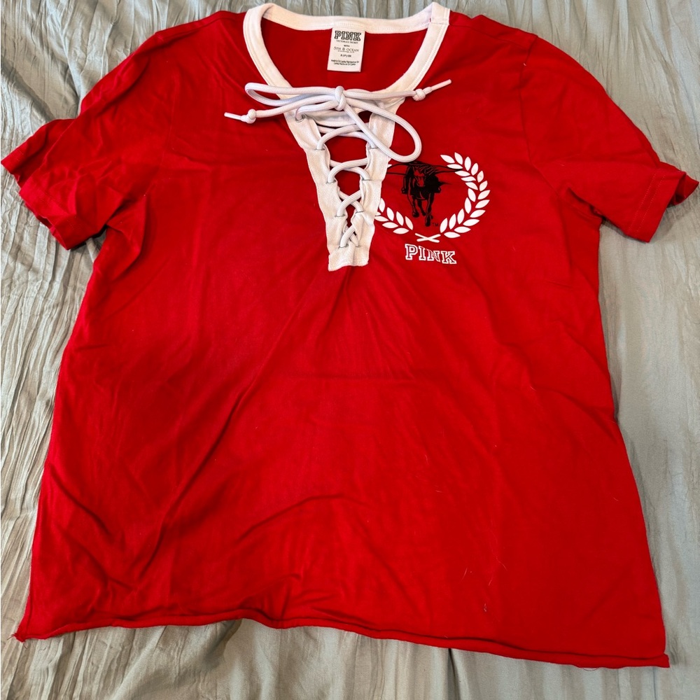 PINK campus tee Texas Tech Red Raiders